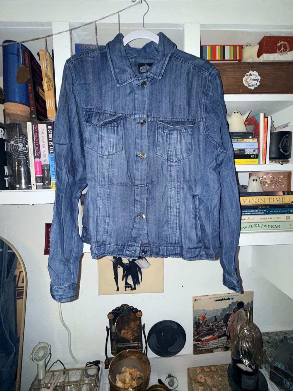Angie Blue Washed Denim Jacket